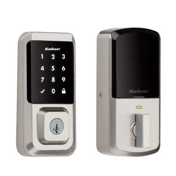 Kwikset: Halo SmartKey Electronic Touchscreen Keyless Entry Deadbolt with WiFi / Satin Nickel